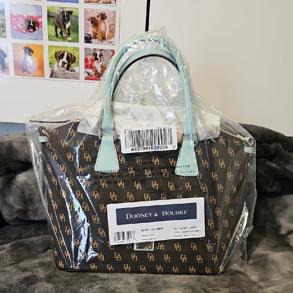 Dooney & Bourke Brown Tmoro Domed Satchel